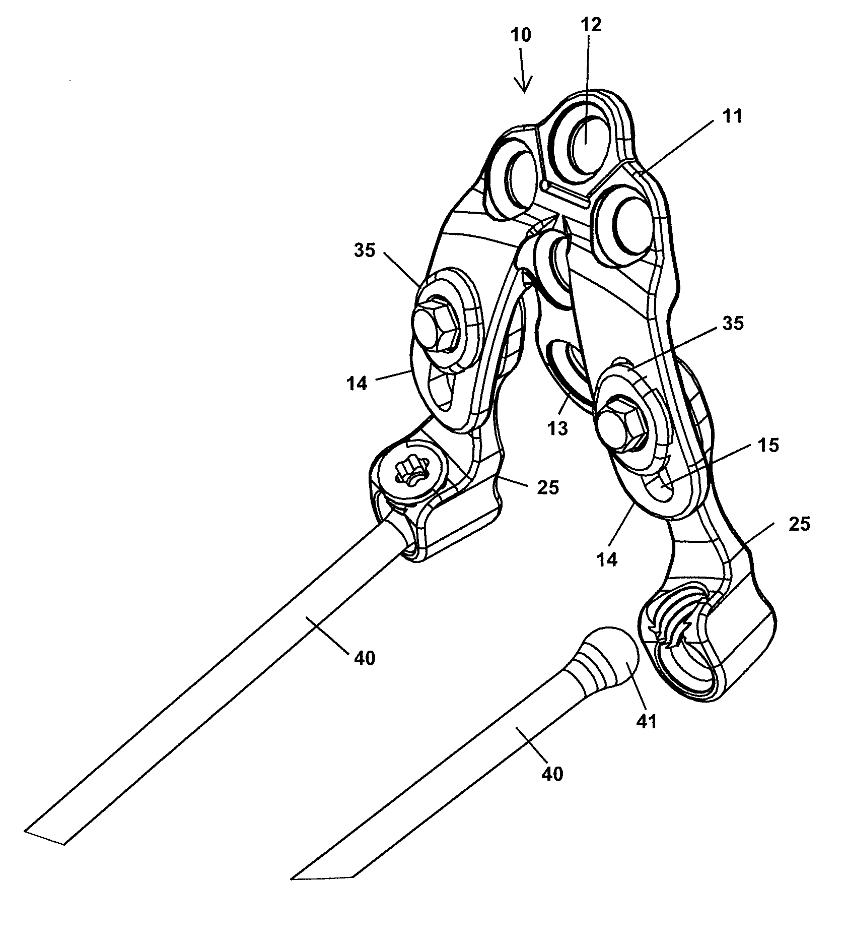 Occipital Plate for Spinal Fusion