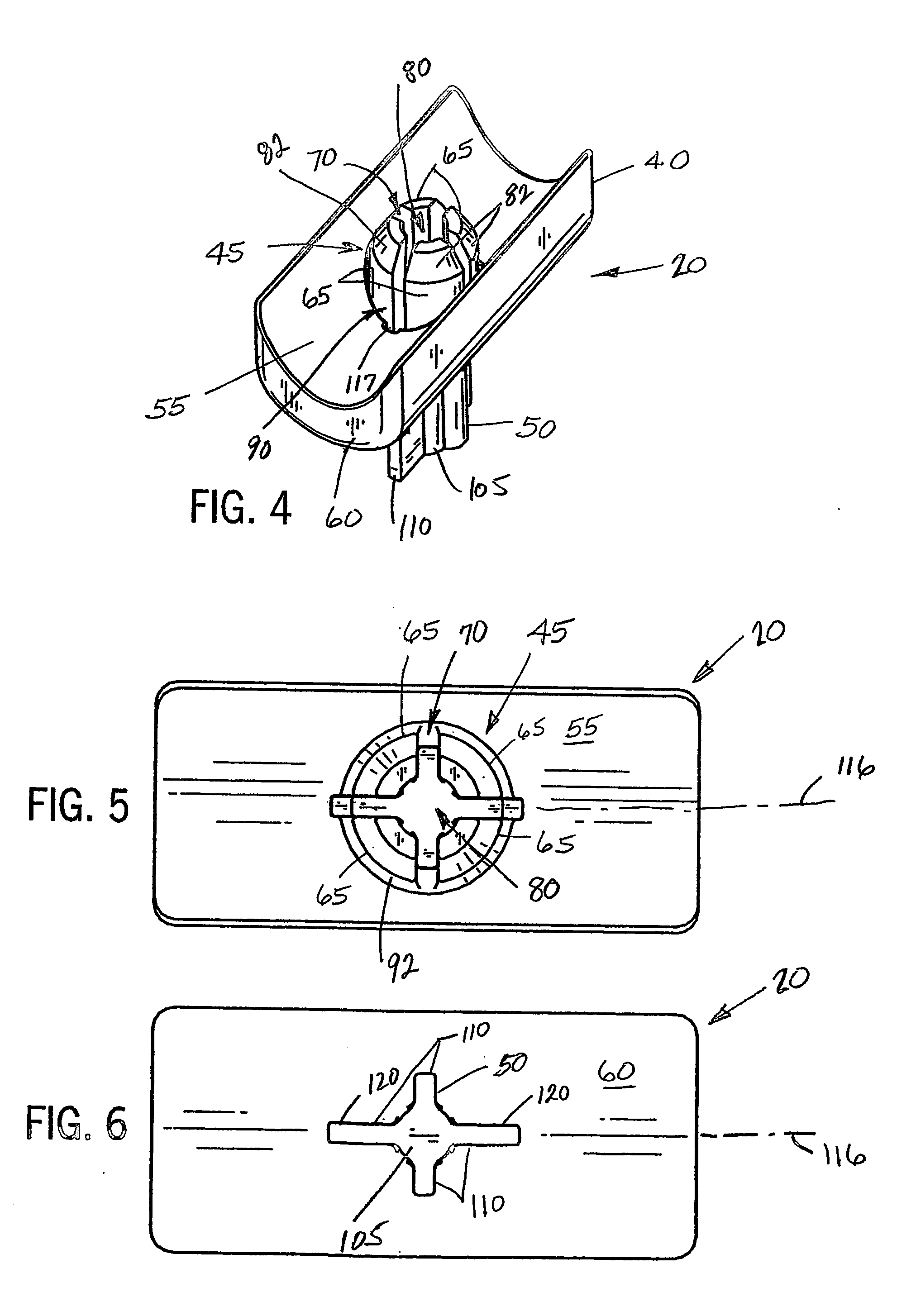 Pound-in glide for an article of furniture