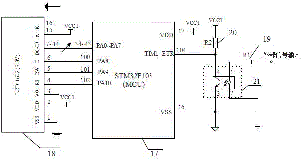 Method and circuit for measuring rotating speed of rotary machine