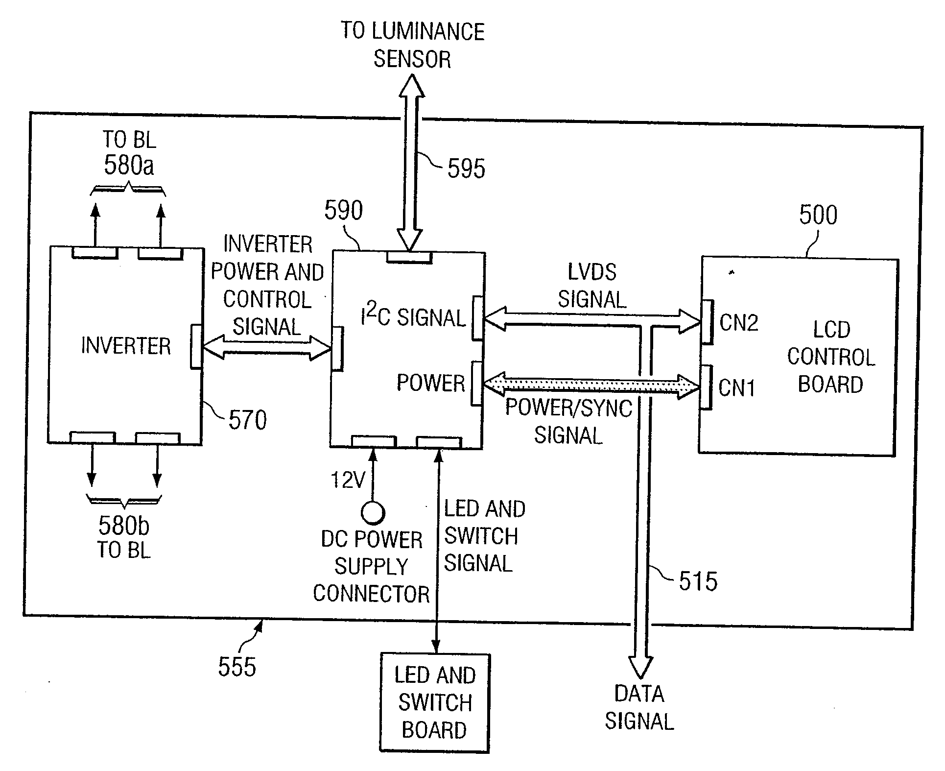 System and Method for Providing a Wide Aspect Ratio Flat Panel Display Monitor Independent White-Balance Adjustment and Gamma Correction Capabilities