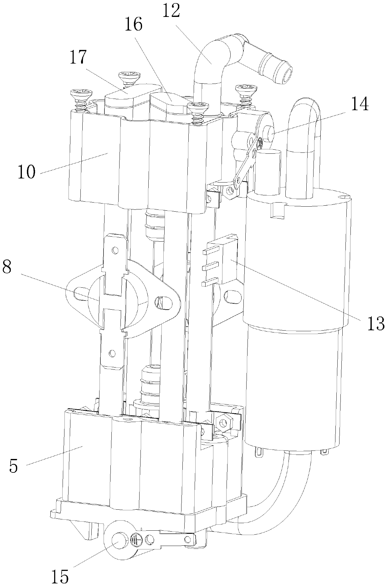 Small liquid heating assembly