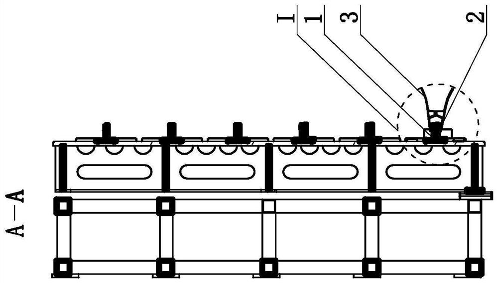 Compression method for t-shaped and/or i-shaped stringers of composite material reinforced panels