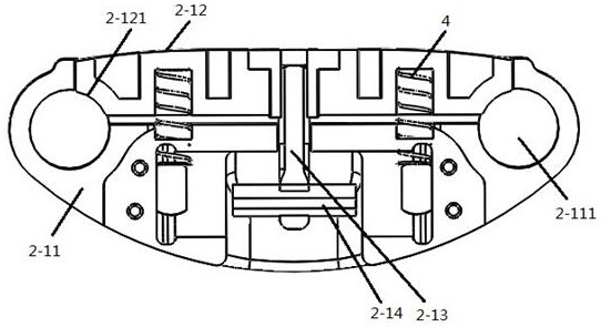 A single-lever double-stage joint control adjustable hoop-type camera carrier body