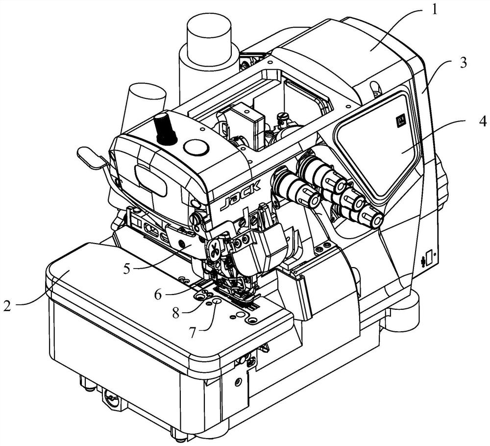 A method for quickly adjusting parameters of sewing machine trimming and short thread ends