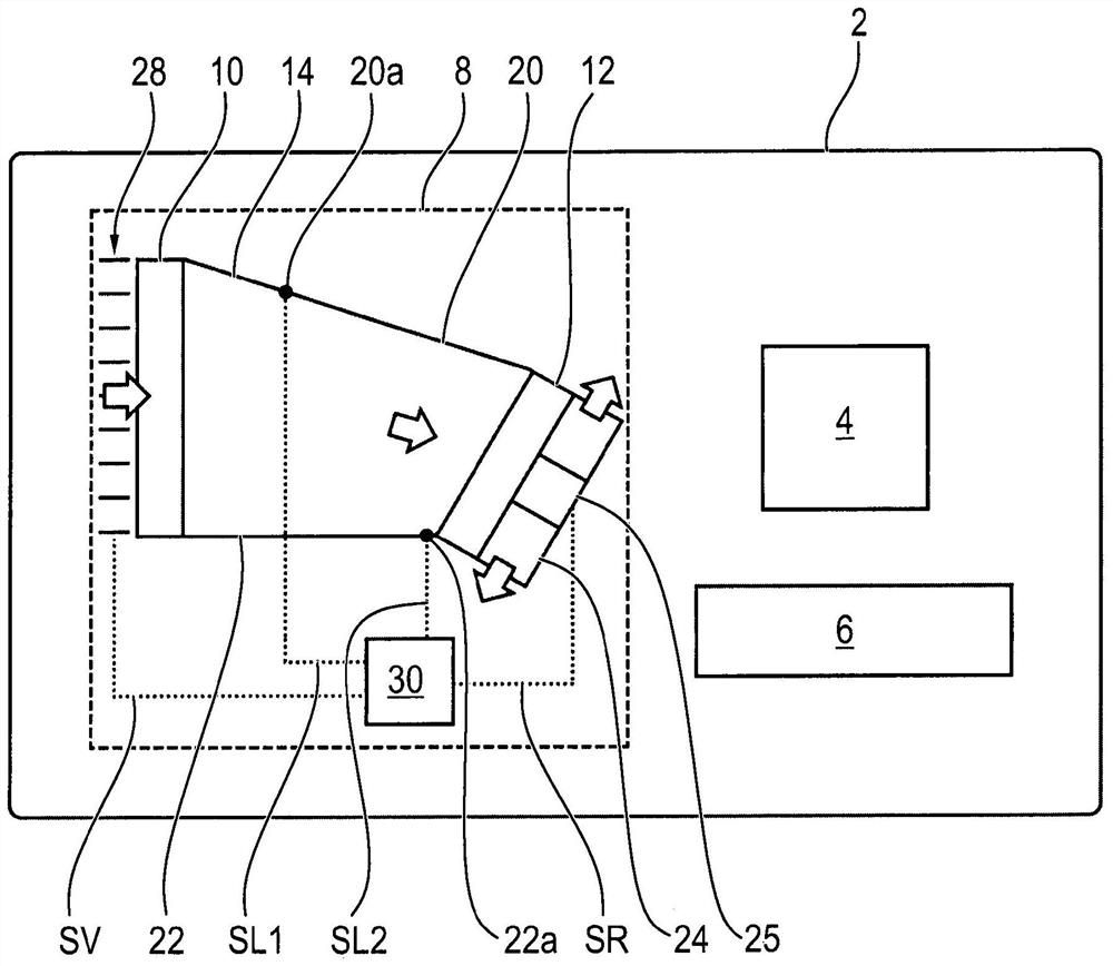 Cooling device for motor vehicle