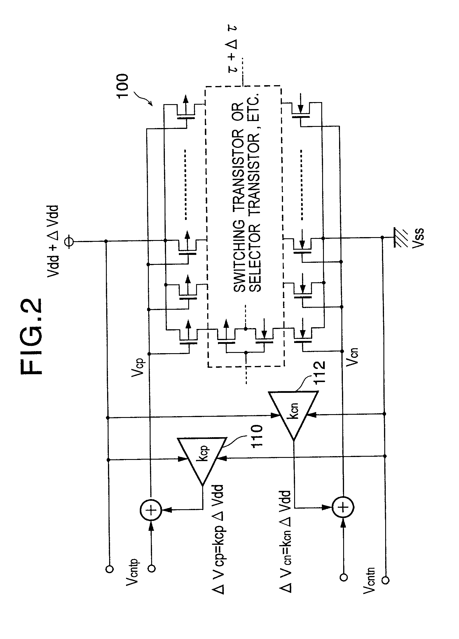 Delay circuit, voltage-controlled delay circuit, voltage-controlled oscillation circuit, delay adjustment circuit, DLL circuit, and PLL circuit