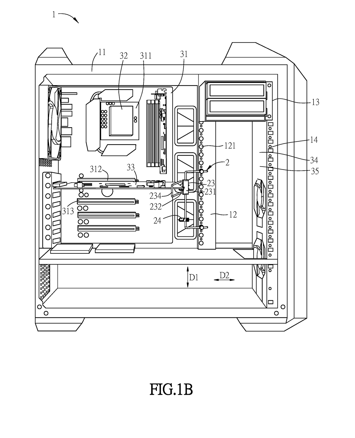 Adjustable support for multi-axis and host device