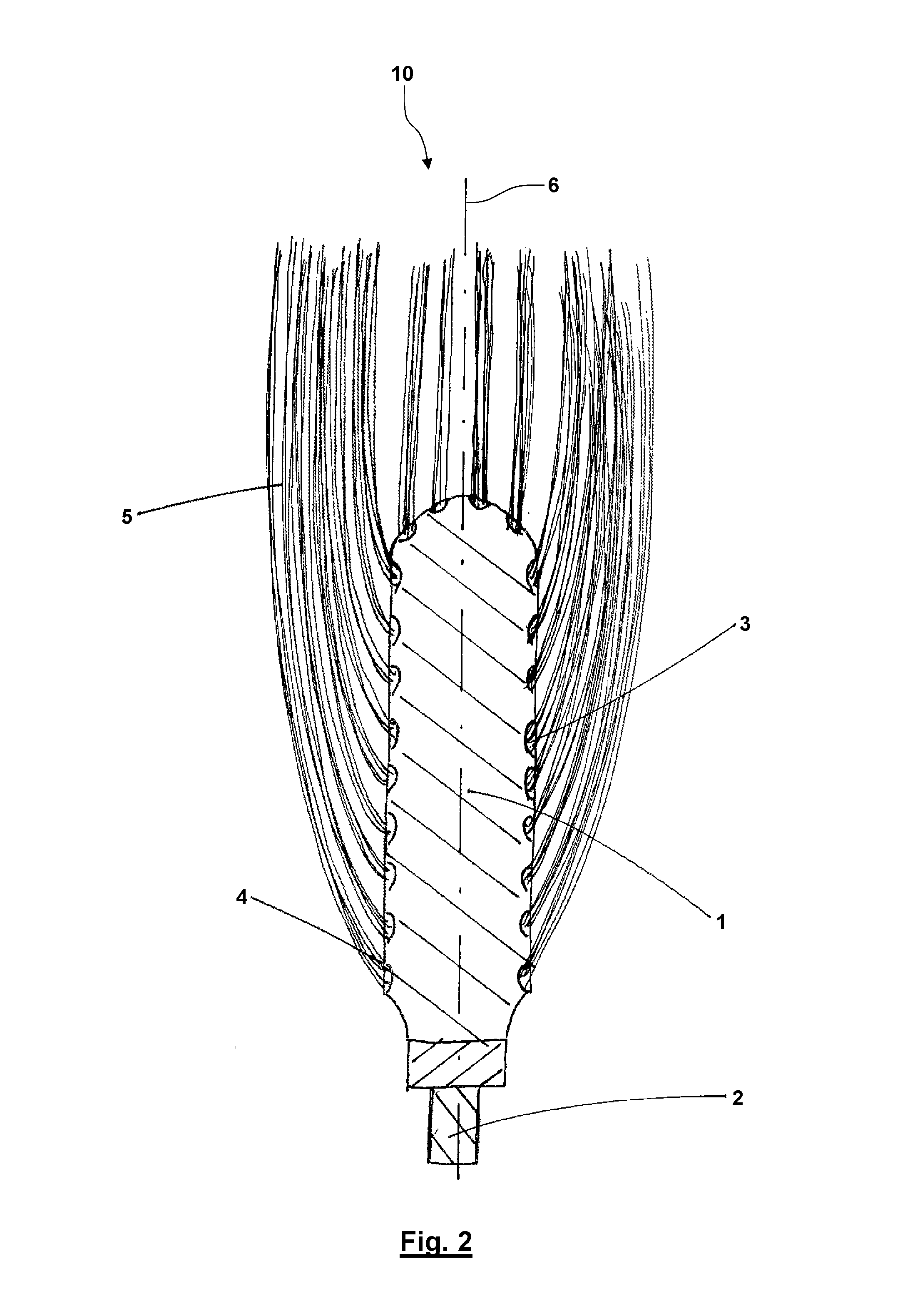 Rotating cleaning brush