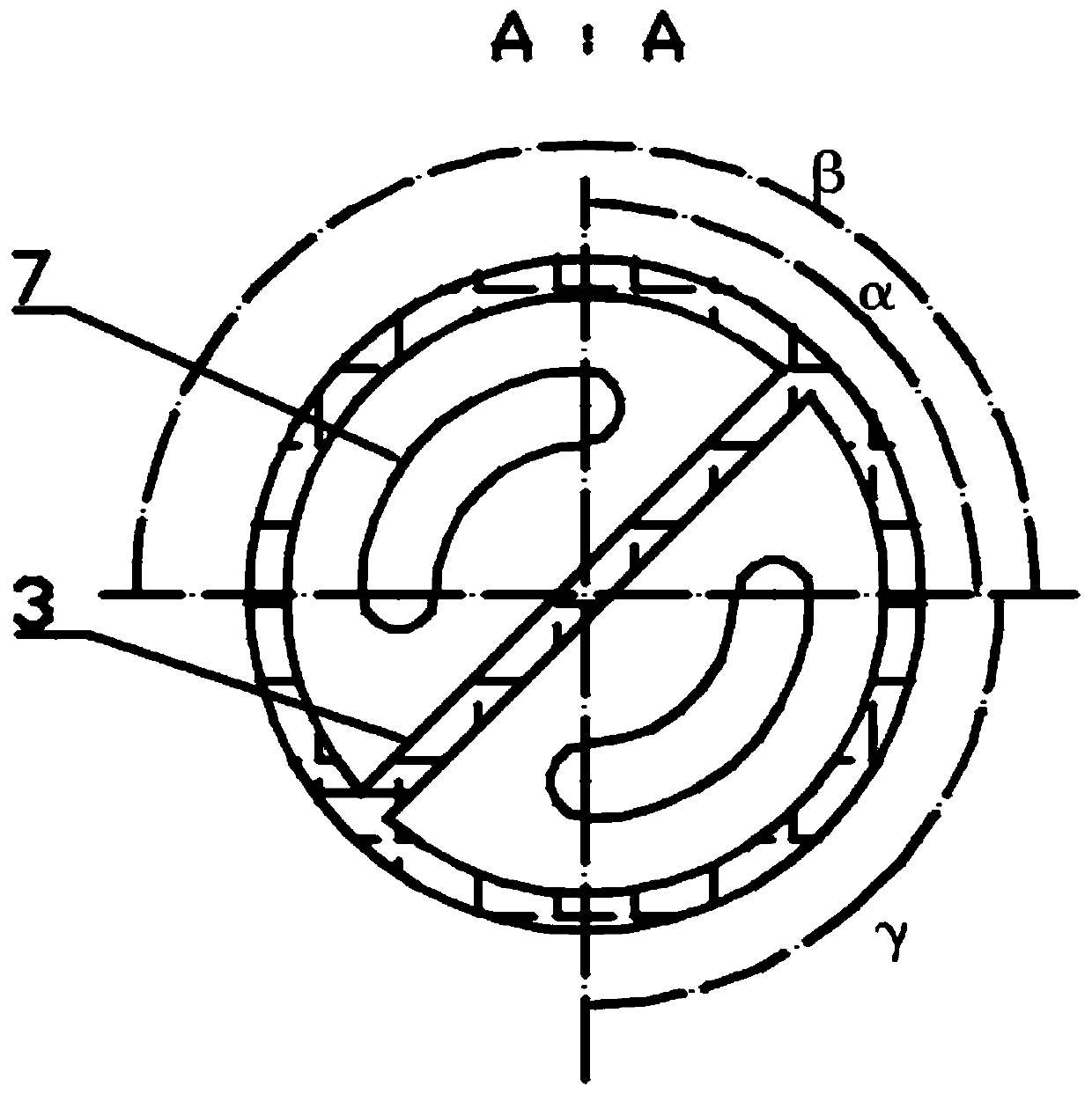 Rotating mechanism for bidirectional dynamic pressure measuring sensor