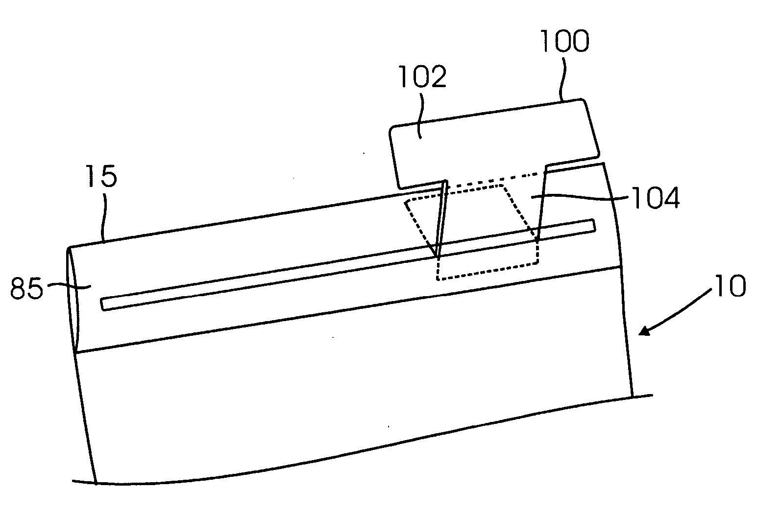 File divider with slidable tab