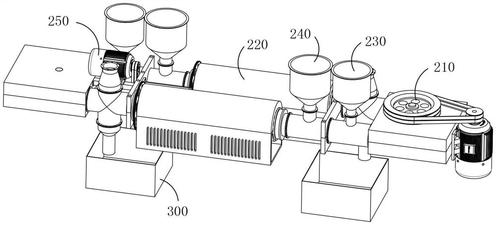 Tea leaf stir-frying de-enzyming machine