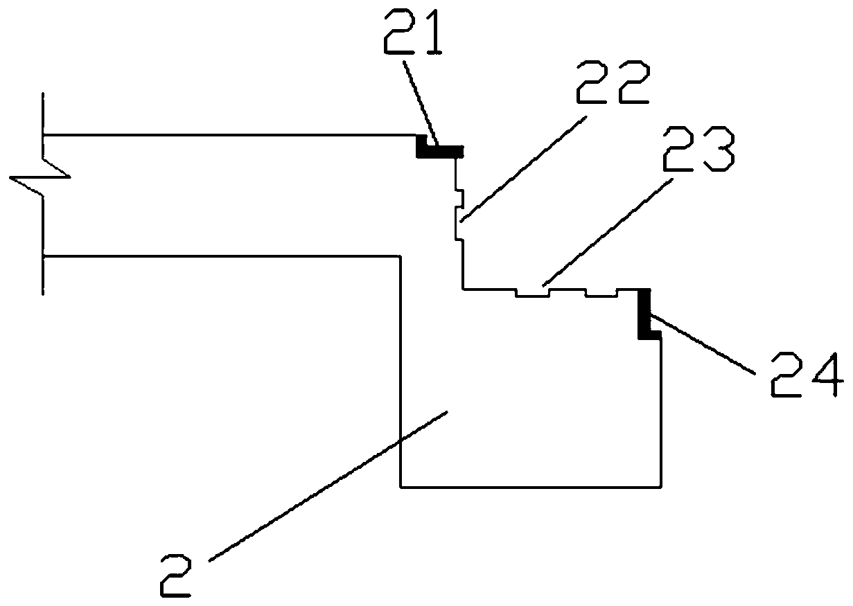 Energy dissipation rotating type connecting method for stair joint connection