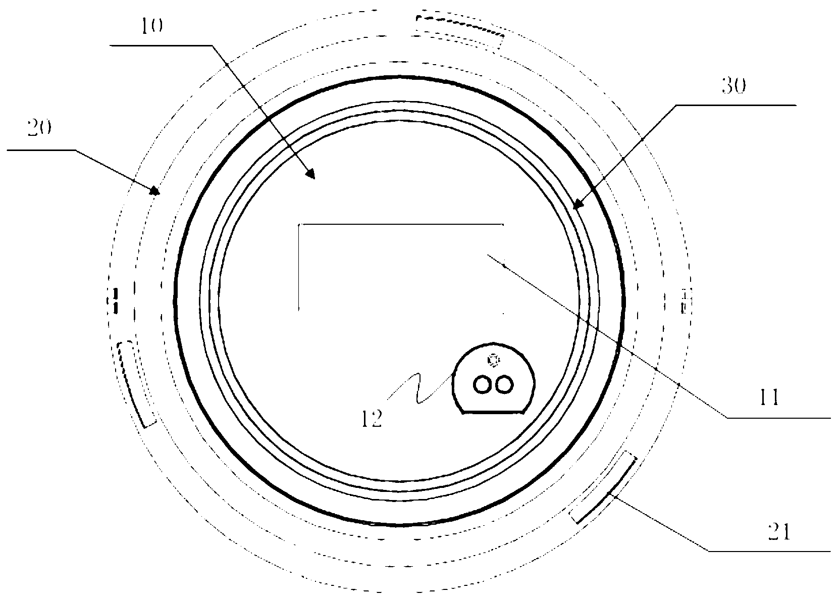 Electric induction assembly, stacking assembly, electric power transmission device assembly, electric measuring device assembly and single-phase electric measuring device