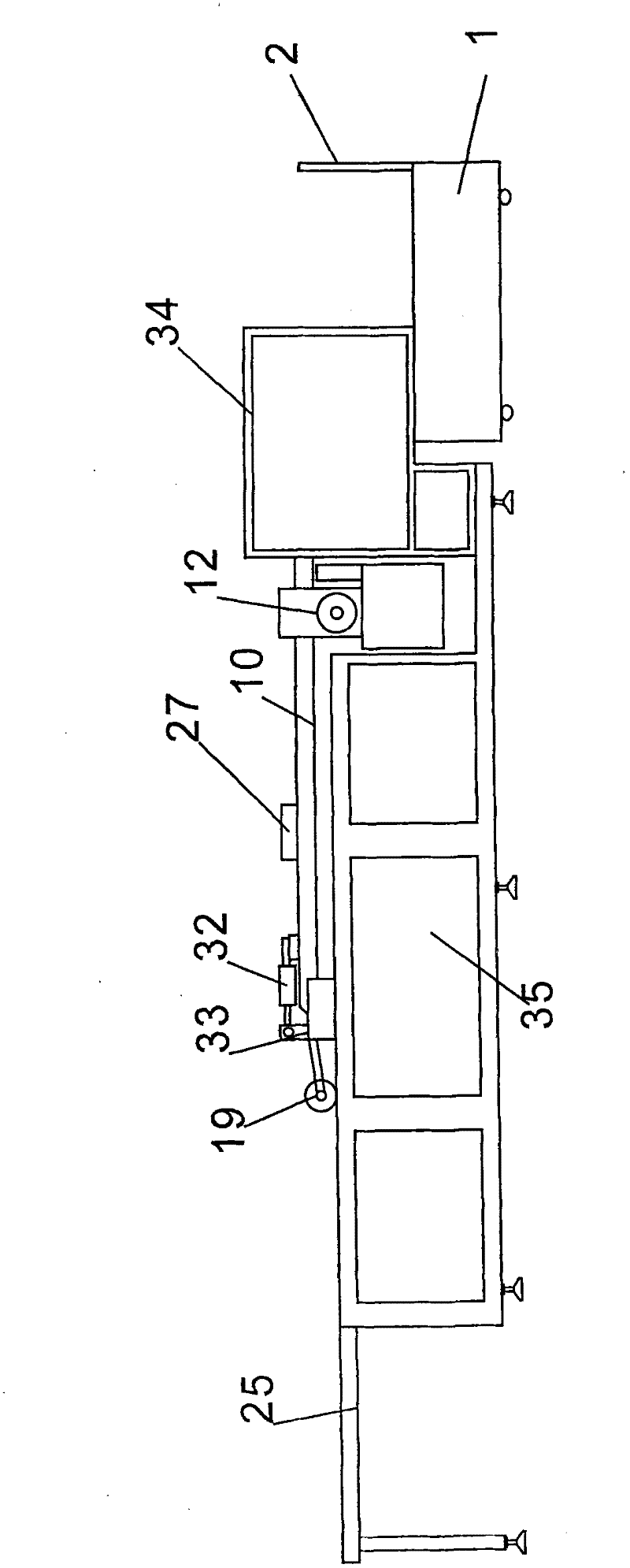 Double-head sewing machine for cement woven bag sheet