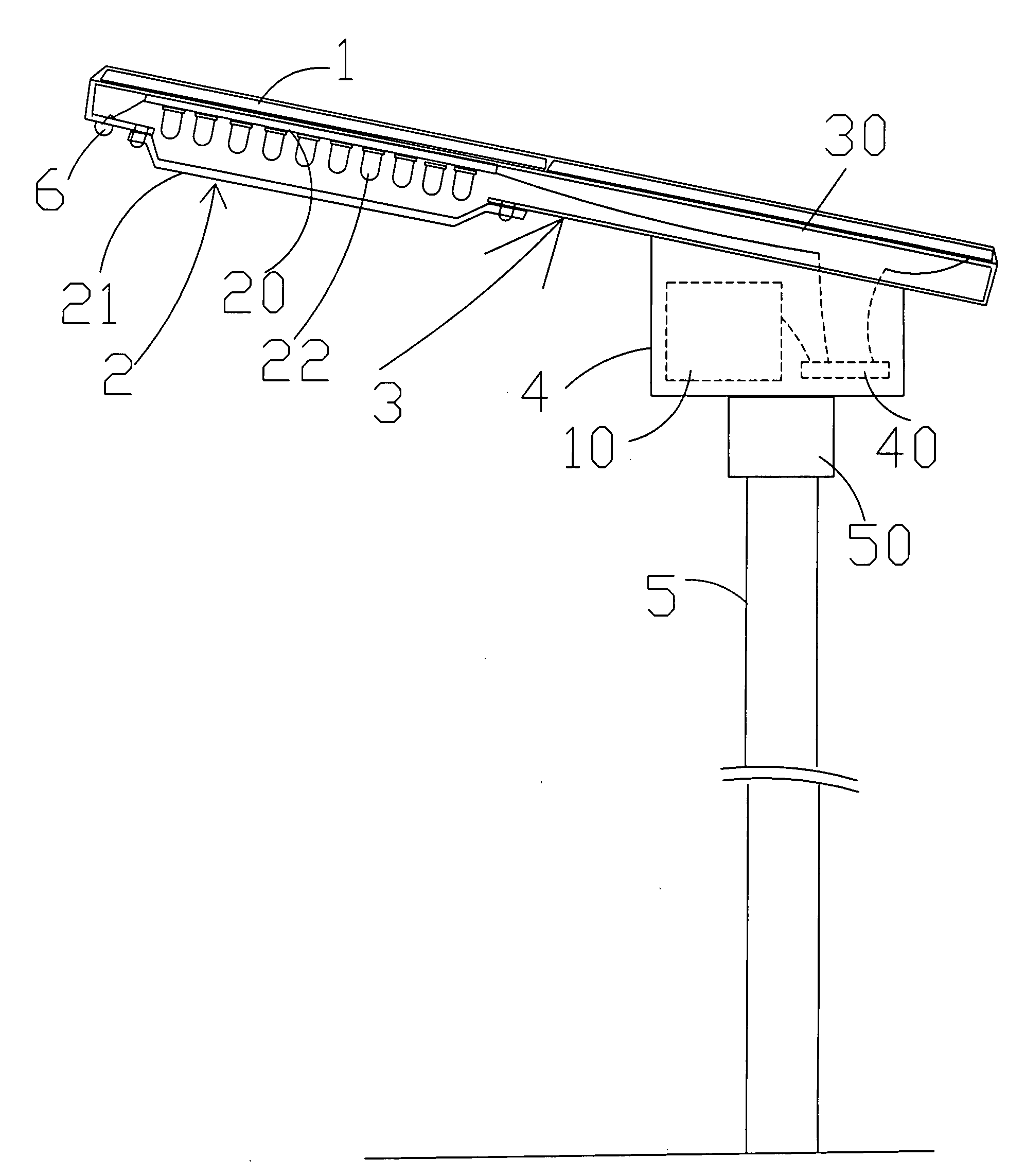 Flat-plate lighting device