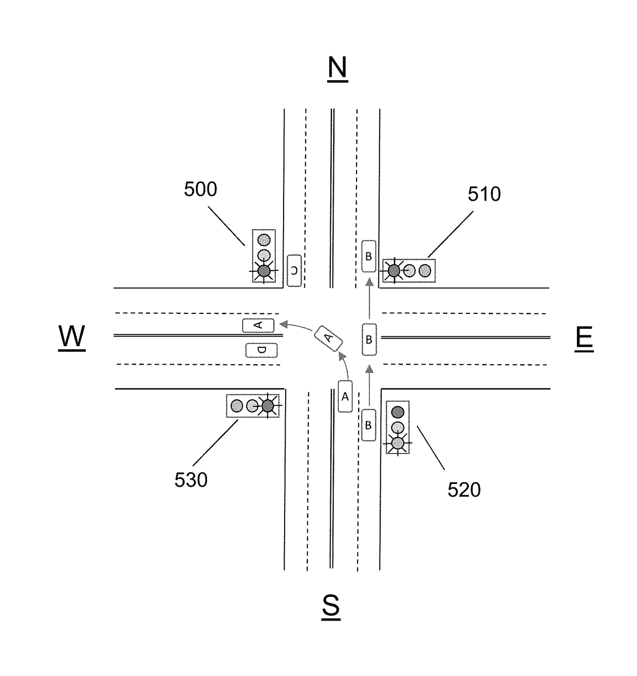 Method, apparatus and computer program product for traffic lane and signal control identification and traffic flow management