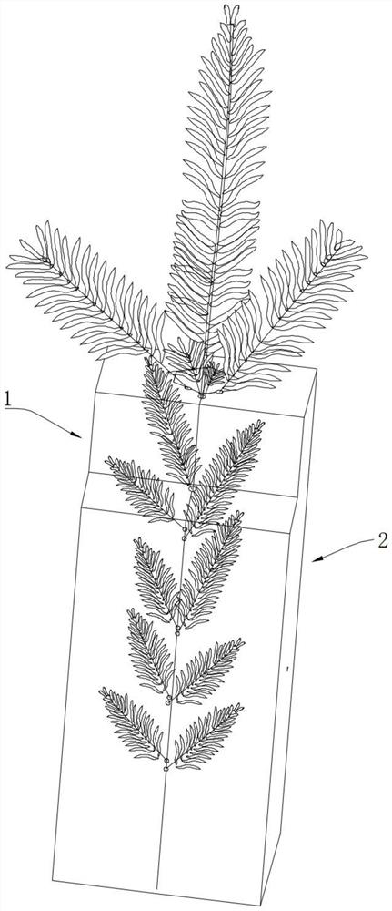 Christmas tree branch integrated molding injection molding process