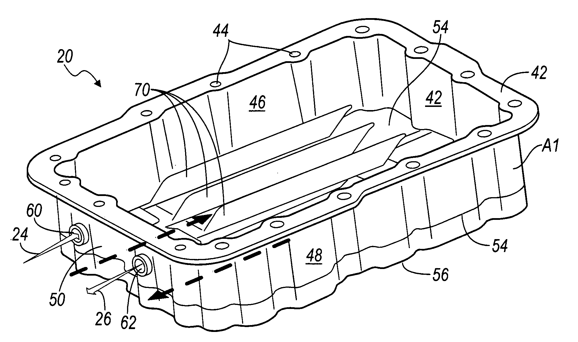 Transmission oil pan