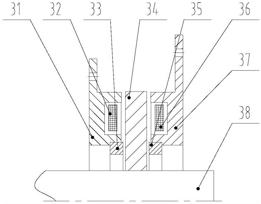 Axial magnetic suspension bearing