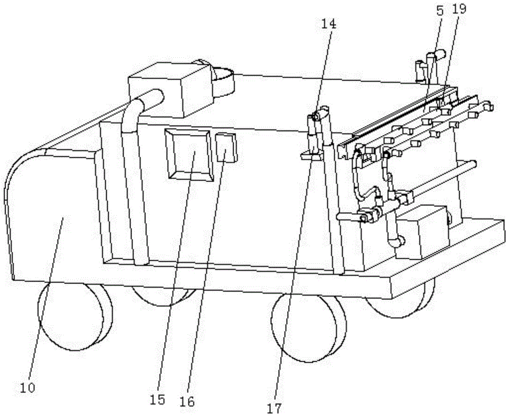 Movable plantation sprinkling machine