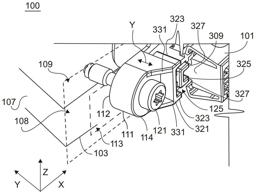 Contact carrier for providing electrical contact for wiring in a vehicle