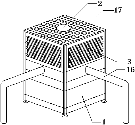 Water filtering air purifier