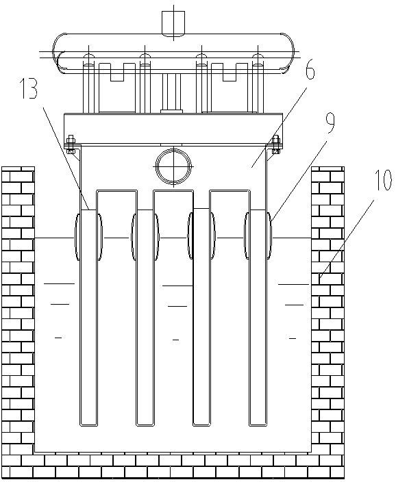 ISP (imperial smelting process) cooling chute waste heat boiler system