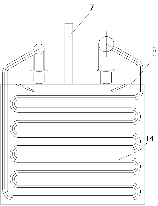 ISP (imperial smelting process) cooling chute waste heat boiler system