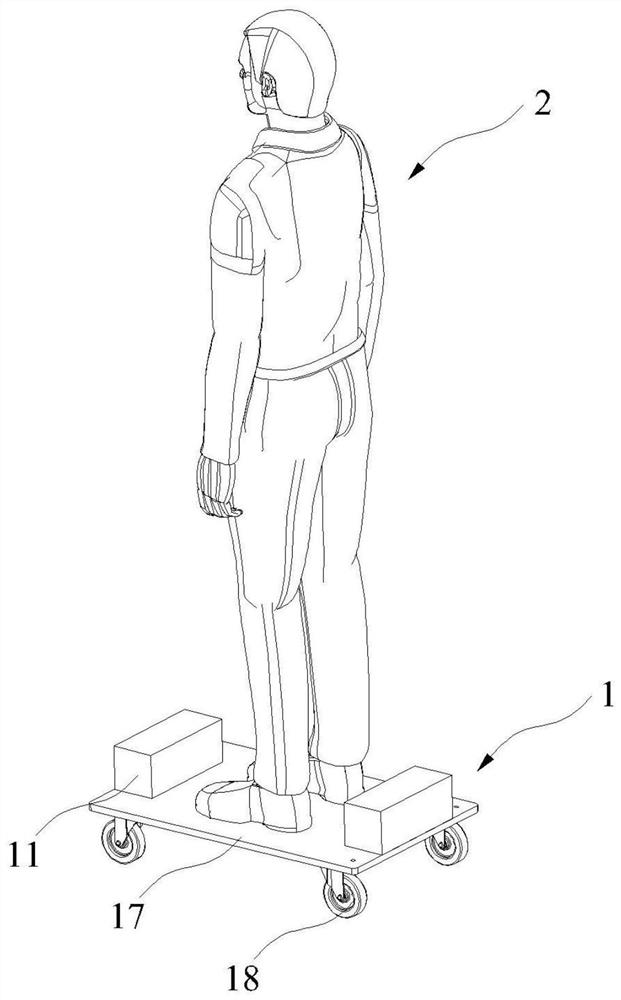 Remote control robot for automatic driving test and control method therefor