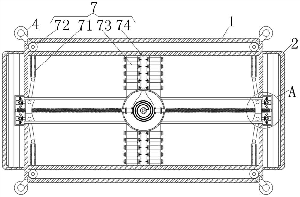 Solar panel automatic protection device capable of avoiding external impact damage