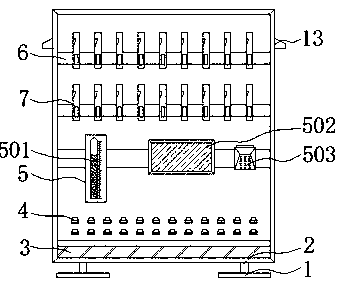 Dustproof photoelectric switching network server with insulating structure