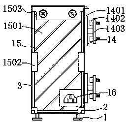 Dustproof photoelectric switching network server with insulating structure