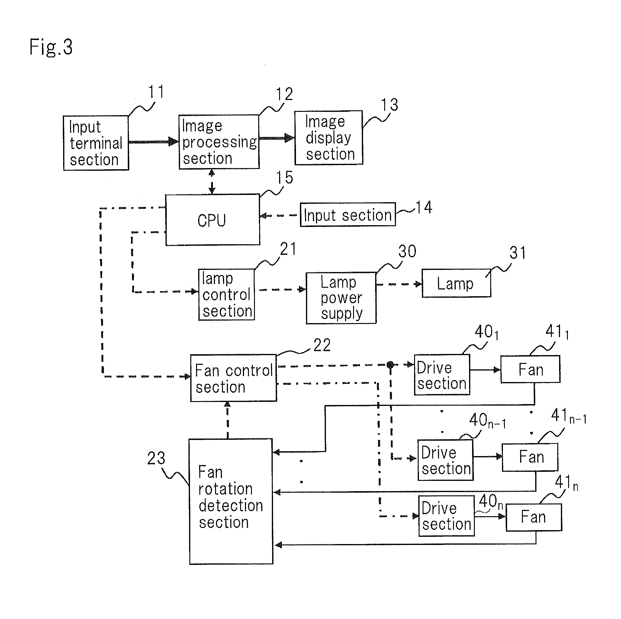 Image display device and light source cooling method