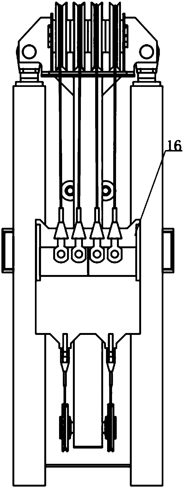 Self-balancing drilling and pulling mechanism with real-time monitoring function of bit pressure