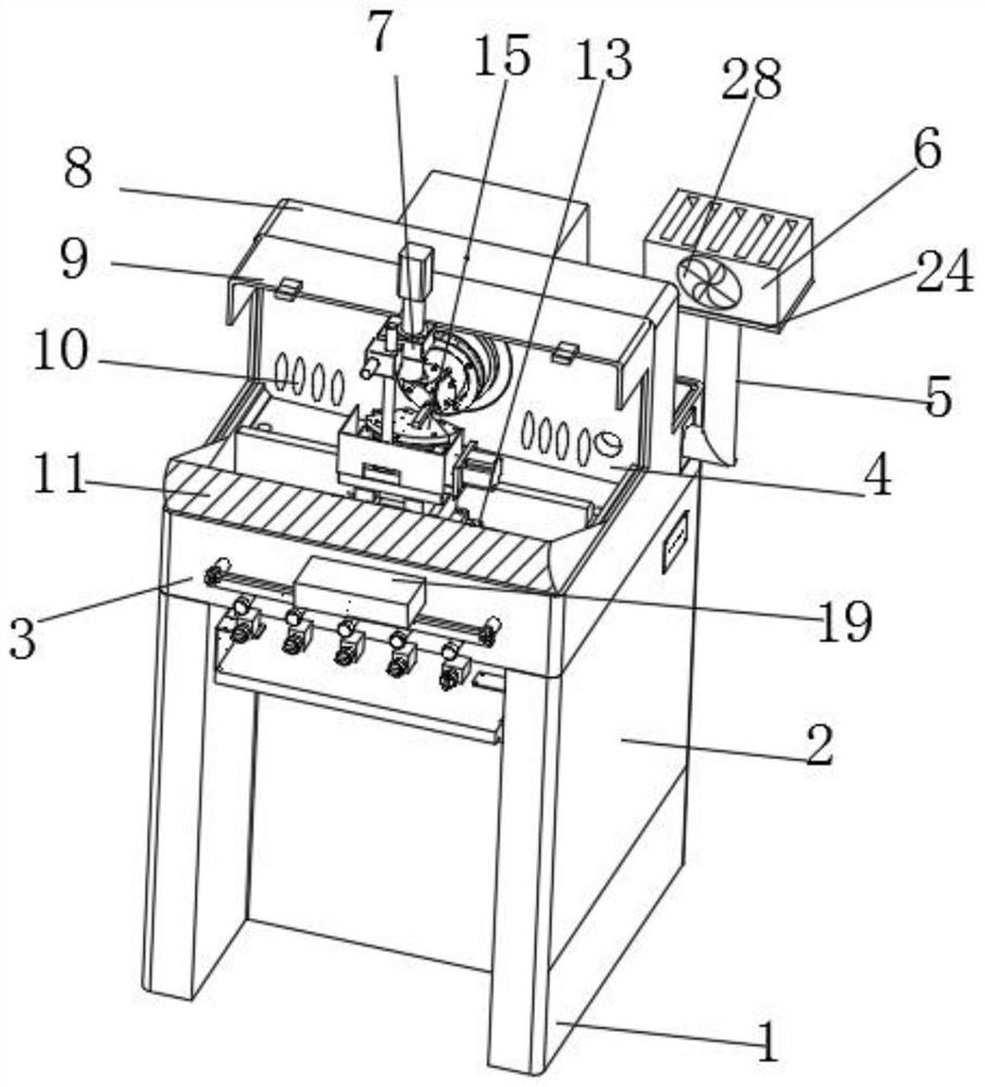 An outer ring grinding device for drive shaft assembly processing