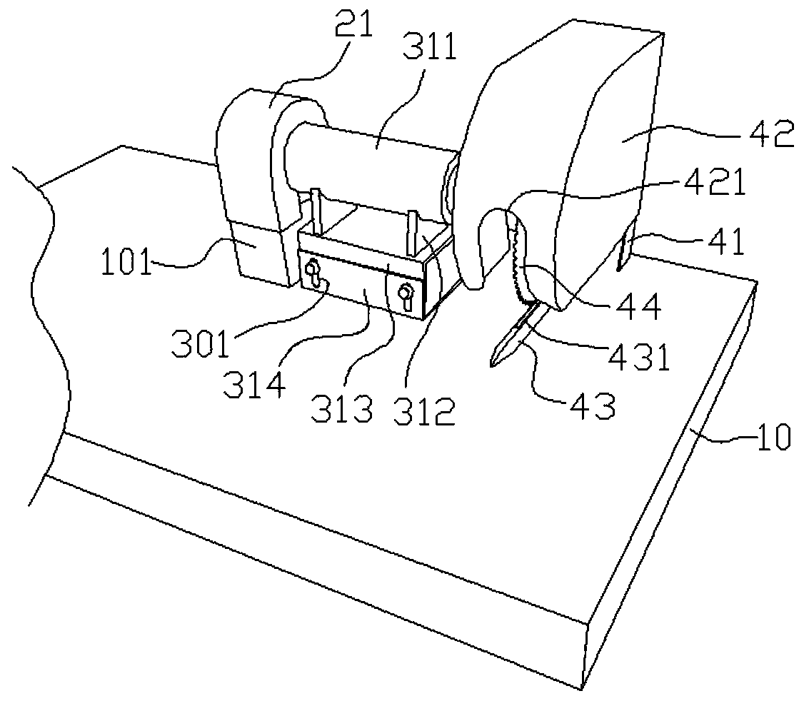 Fish head cutting device and fish head processing method