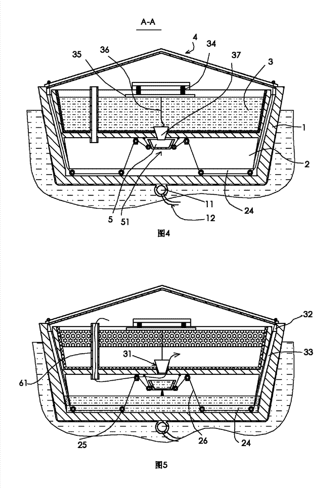 Seawater desalinization device using solar energy, natural cold source and sea surface