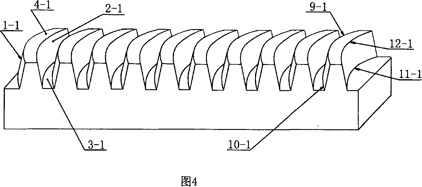 Arc helix cylindrical gear and arc rack