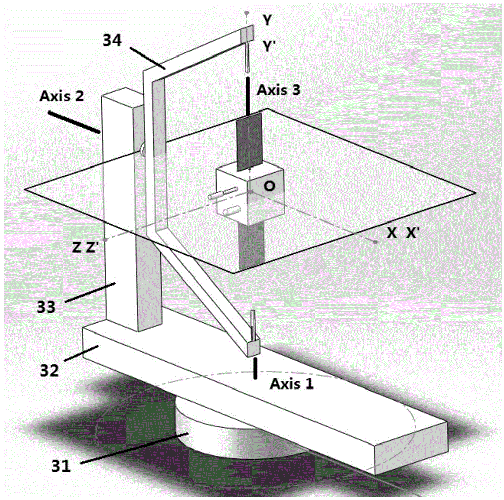 Indoor simulation device for space target optical characteristic actual measurement conditions