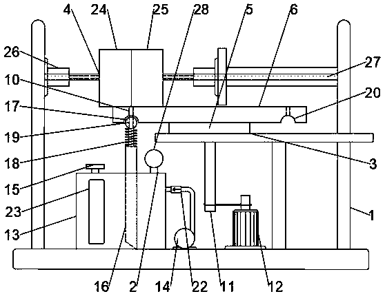 Continuous production-type coated sand core shooting machine