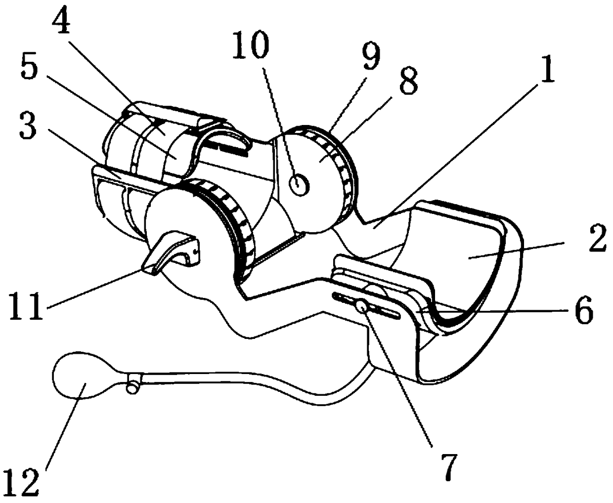 Knee/elbow joint pneumatic traction therapeutic device