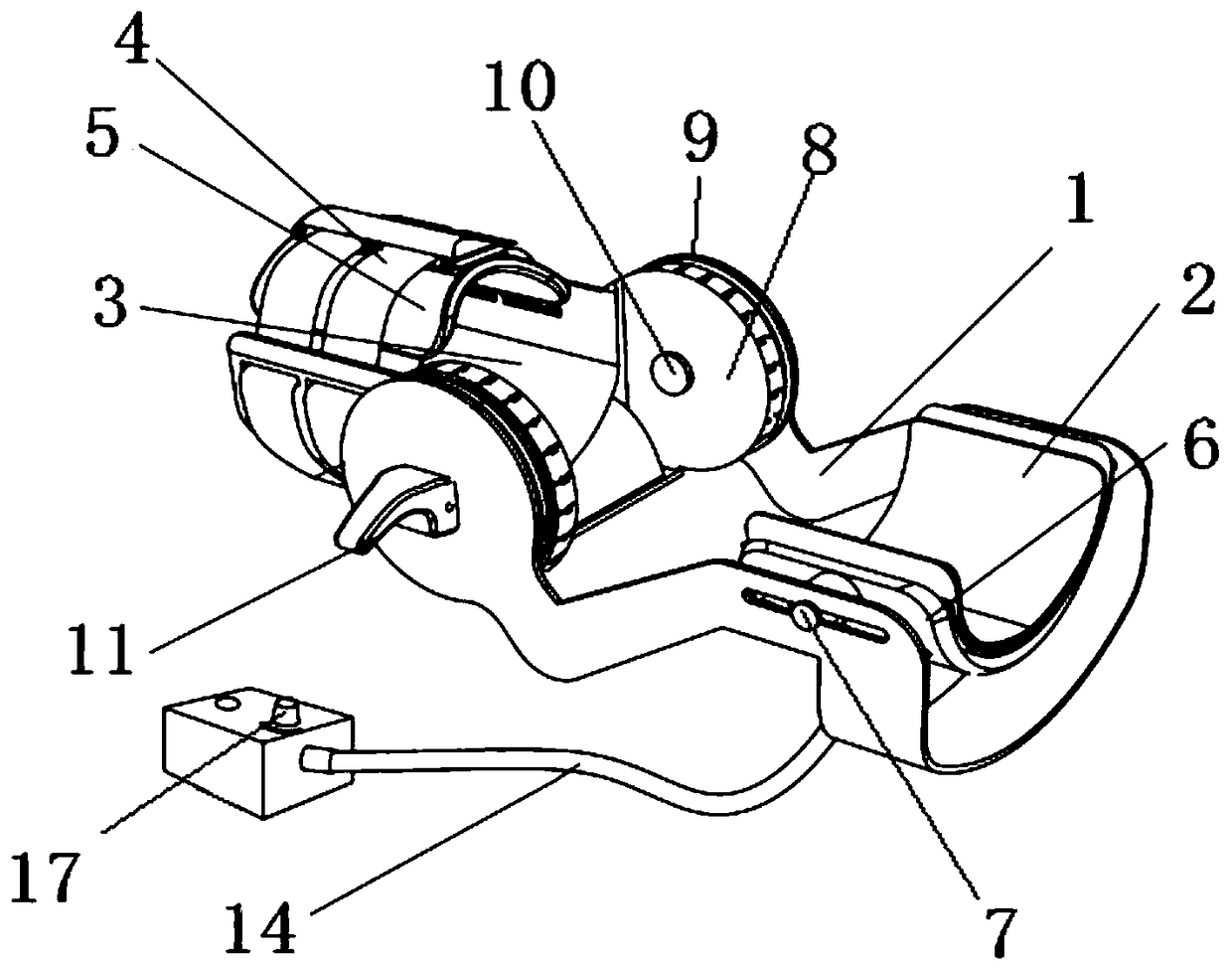 Knee/elbow joint pneumatic traction therapeutic device