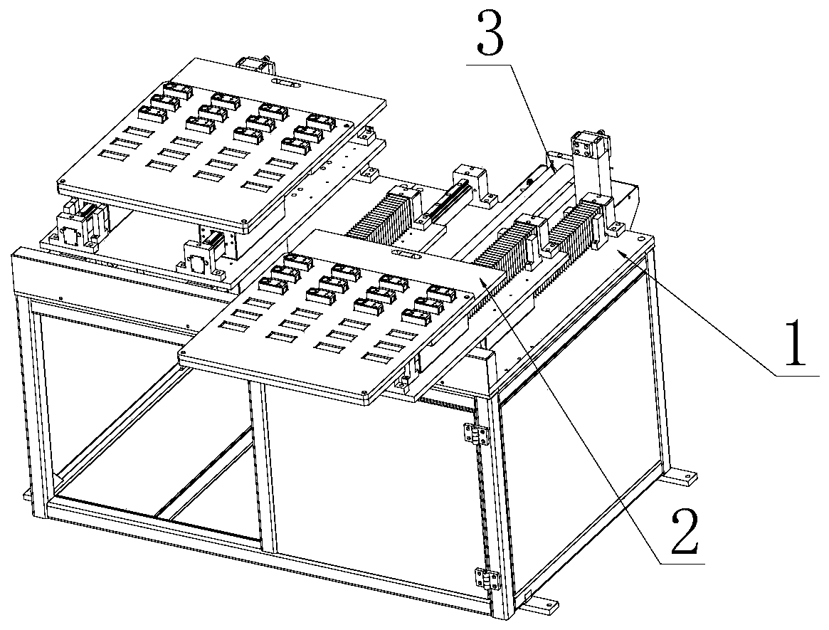 Double pushing type rack