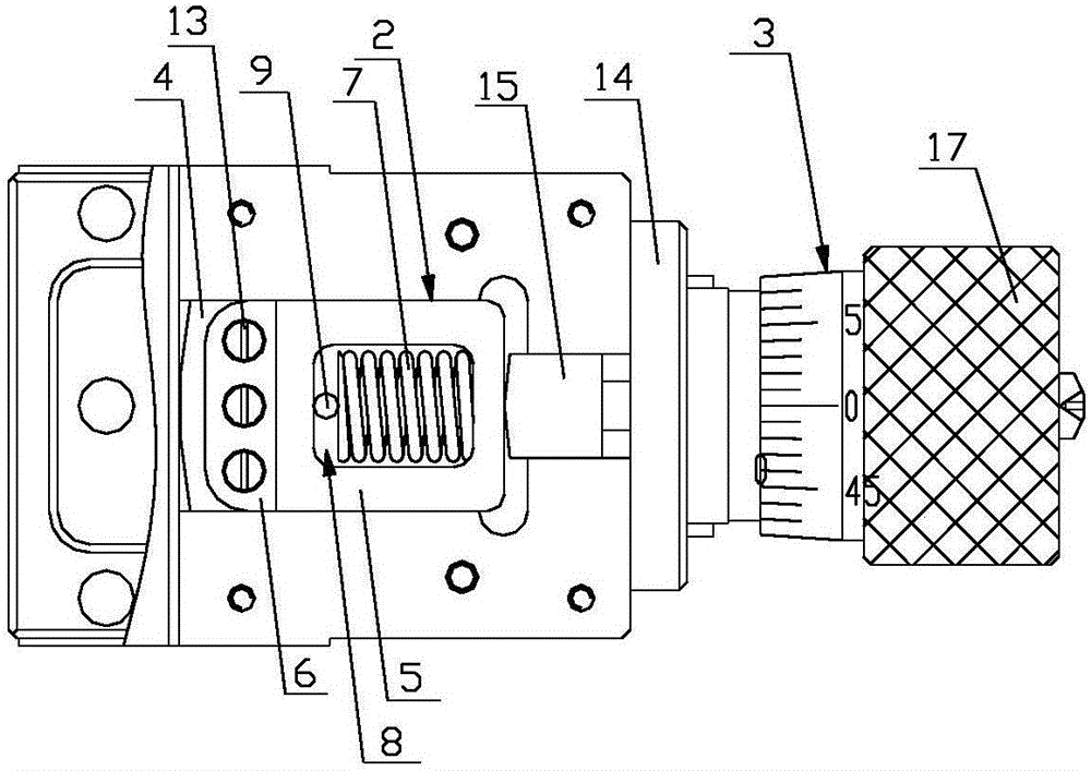 Continuous adjustable millimeter wave waveguide attenuator