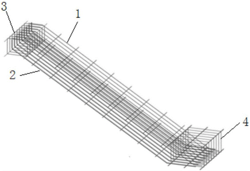 Processing technology for production of precast stair reinforcement cage