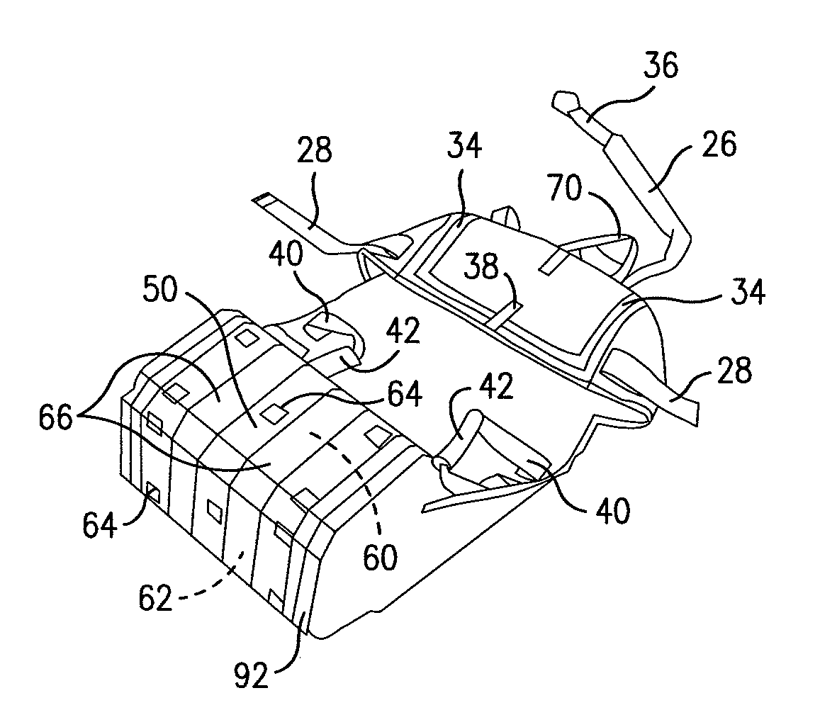 Roll up evacuation mattress