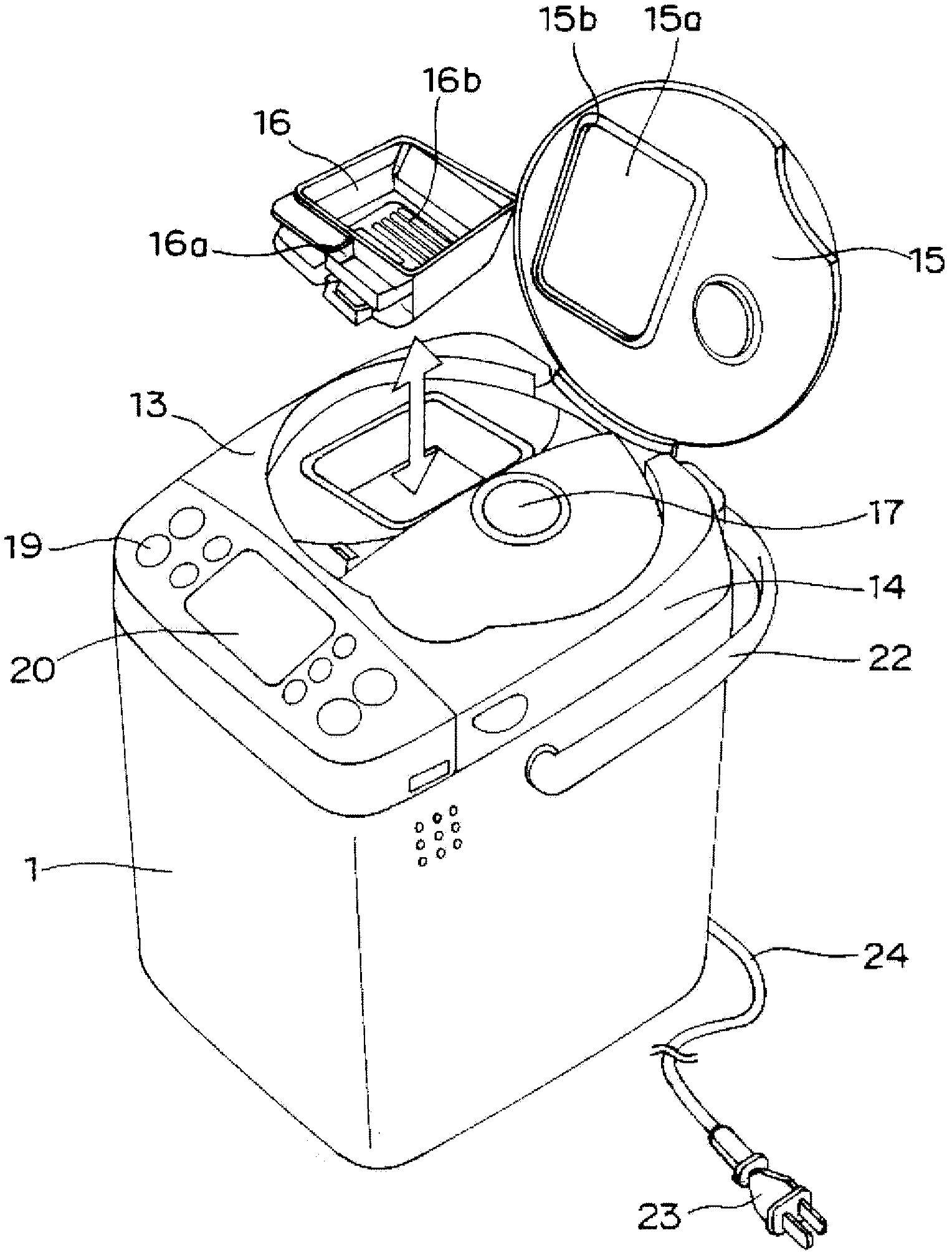 Bread maker with steaming function