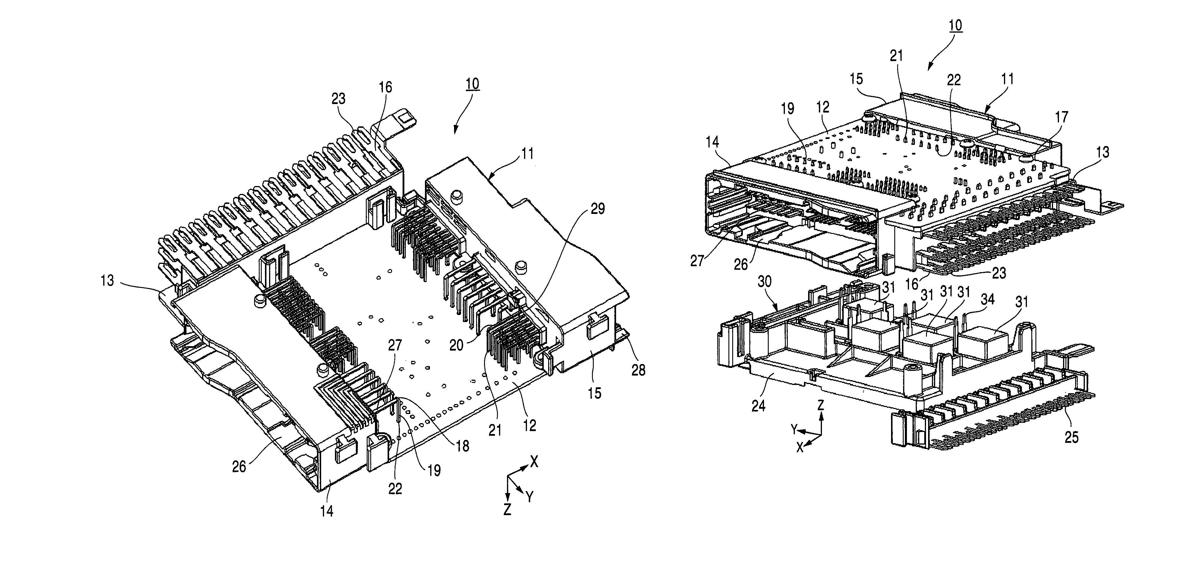 Electric distribution box and method of assembling the same