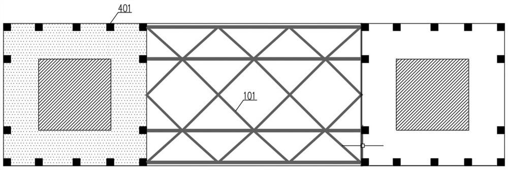 Energy-consuming type connected structure, connected building system and construction method