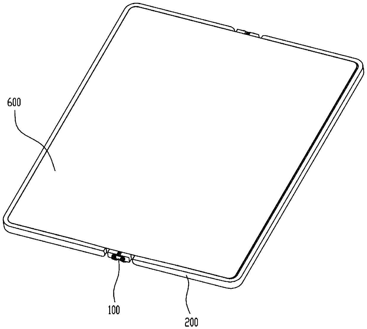 Folding device, flexible display and mobile terminal